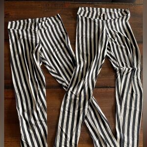 Striped cotton leggings - two pair BOGO deal!